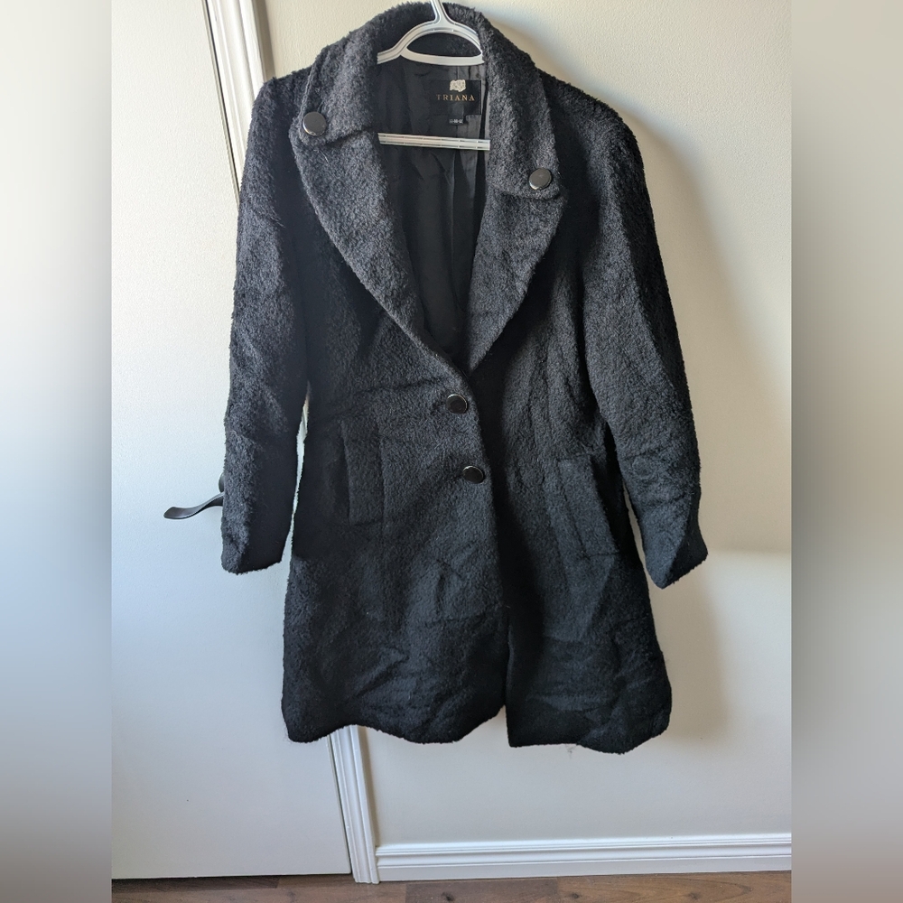Triana Women's Black Long Coat